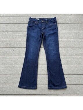 Gap 1969 Long & Lean Trouser Jeans Women's 31 Long Flare WideLeg Indigo Y2K Long
